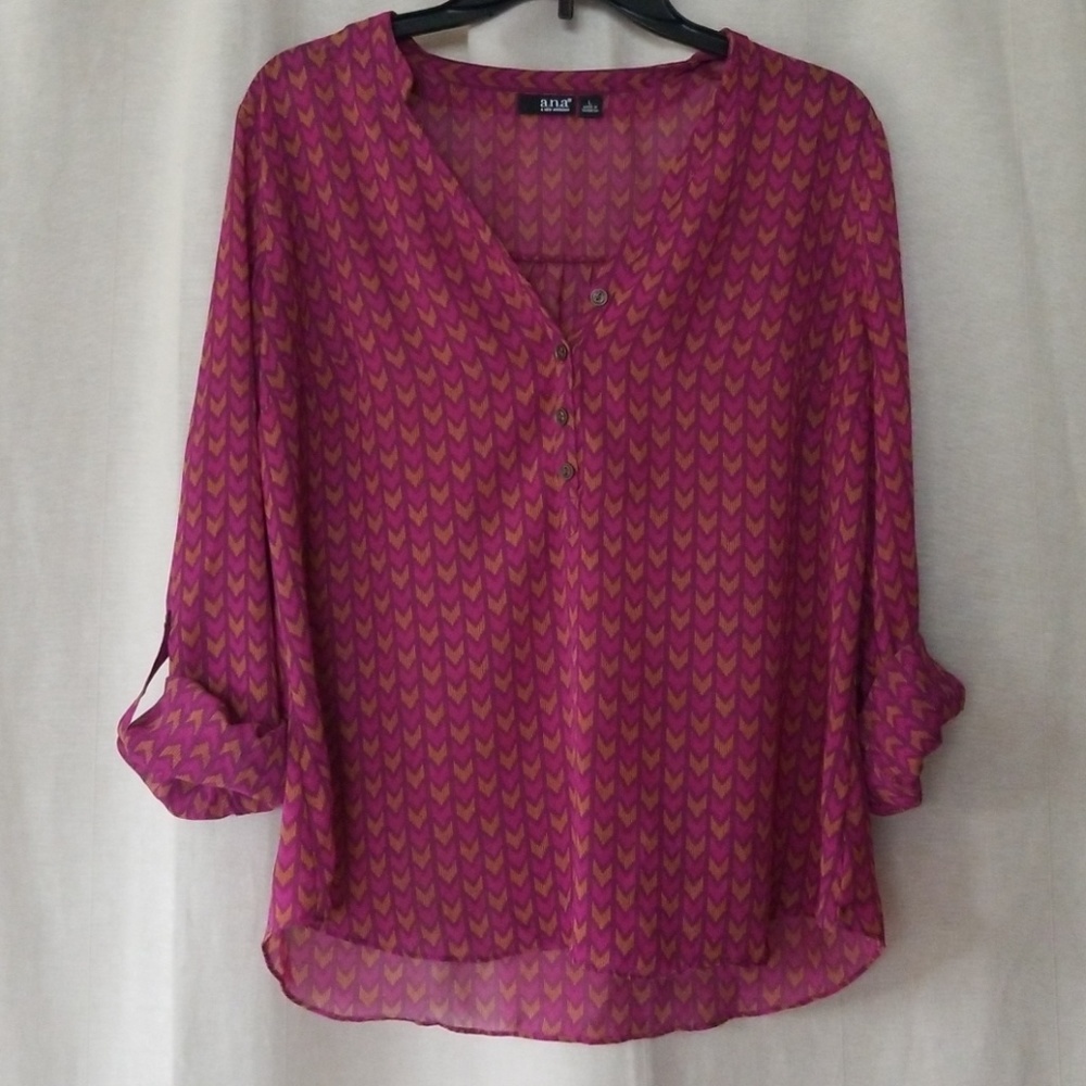 Fuschia & Mustard Top
